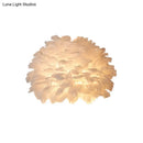 GobekUsa Designer Half Globe Wall Sconce with Feather Accent, White/Grey Finish