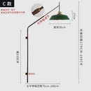 GobekUsa Gold/Black Swing Arm Telescopic Wall Lamp LED E27 - Designer Hotel Restaurant Hall