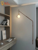 GobekUsa Gold/Black Swing Arm Telescopic Wall Lamp LED E27 - Designer Hotel Restaurant Hall