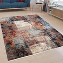 Living Room Rug Senna Industrial Look - Colourful