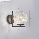 GobekUsa Designer Style Glass LED Wall Sconce - Mini Globe Light Fixture for Bedroom