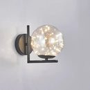 GobekUsa Designer Style Glass LED Wall Sconce - Mini Globe Light Fixture for Bedroom