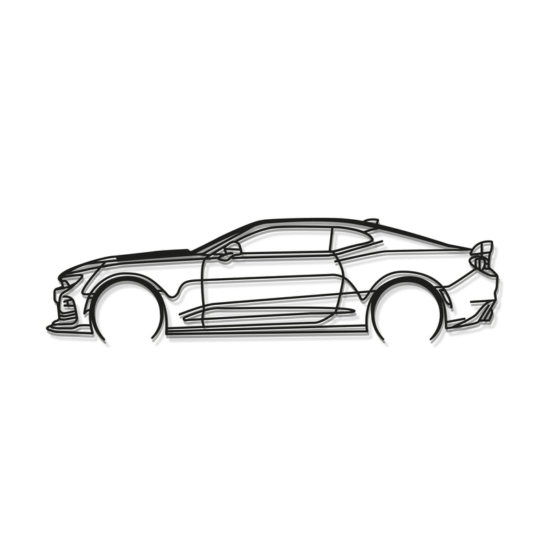 Camaro SS 1LE Detailed Metal Car Wall Art - MT0892