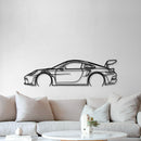 911 GT3 RS Model 992 Detailed Metal Car Wall Art - MT0859