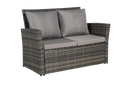 4 Pieces Outdoor Patio Furniture Sets Garden Rattan Chair Wicker Set