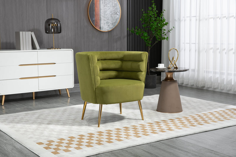 Accent Chair, leisure single chair with Golden feet