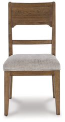 Cabalynn - Dining Uph Side Chair (Set of 2) - Oatmeal / Light Brown
