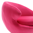 360 Degree Swivel Cuddle Barrel Accent Chairs, Round Armchairs with Wide Upholstered, Fluffy Fabric Chair for Living Room, Bedroom, Office, Waiting Rooms