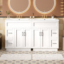 Bathroom Vanity With 2 Doors, 2 Drawers, Adjustable Shelf, Hidden Slides & Soft Close Hinges