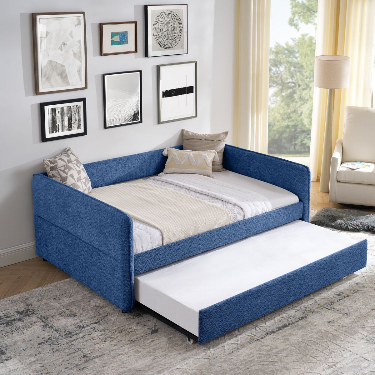 Upholstered Daybed With Pop Up Trundle, photo 24 of 27