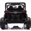 24V Two-Seater Kids Ride On UTV W/Parents Remote Control,Four-Wheel Suspension,Slow Start,Large wheel design,Anti-collision bar,Storage space,Music,USB,Bluetooth,Volume control,LED lights for Kids 3+.
