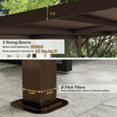 10'x16' Hardtop Lean-To Gazebo with Gutters by HouseOfZazla