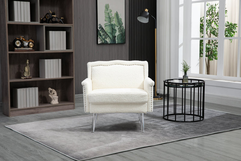 Accent Chair, Living Room Chair / leisure single sofa with acrylic feet