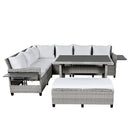 Tomax 5-Piece Outdoor Patio Rattan Sofa Set
