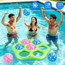 Inflatable Tic-Tac-Toe Pool Game Set with 7 Balls
