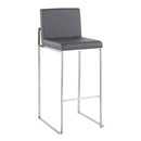 Fuji - Contemporary And Modern Elegance High Back Barstool by HouseOfZazla