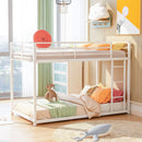Metal Bunk Bed, Low Bunk Bed With Ladder by Unique Piece Furniture