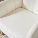 Accent Chair With Birch Wood Legs - White by HouseOfZazla