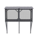 Premium Cat Window Box With Bug Proof Net For Large Indoor Cats Spruce Wood & Polyester - Antique Gray