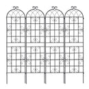 Metal Garden Trellis 4 Pack Rustproof Climbing Plant Supports by HouseOfZazla