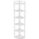 Tall 6 Tier Corner Bookshelf For Living Room by HouseOfZazla