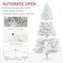 HOMCOM 7.5ft Tall Artificial Christmas Tree