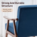 Mid Century Modern Accent Chair With Solid Wood Frame And Extra Thick Backrest by Unique Piece Furniture