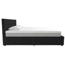 King Upholstered Bed With Storage - Black by Unique Piece Furniture