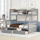 Bunk Bed With Ladders And 2 Storage Drawers by Unique Piece Furniture