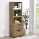Geary - 3 Shelf Bookcase With USB Charging And Lockable Top Drawer by HouseOfZazla