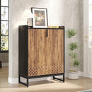5 Tier Shoe Cabinet With Doors, Compact Entryway Storage Organizer by HouseOfZazla