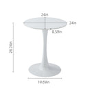 Round Dining Table With Tulip Style Base
