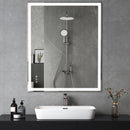 LED Bathroom Vanity Mirror Wall Mounted Adjustable / Warm / Natural Lights Anti-Fog Touch Switch With Memory Modern Smart Large Bathroom Mirrors