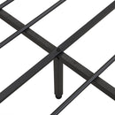 Modern Bed Frame With LED Lights, Upholstered Headboard, USB Charging by HouseOfZazla