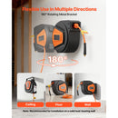 Retractable Air Hose Reel, 1/4 Inch x 50 FT Hybrid Air Hose Max 300PSI by HouseOfZazla