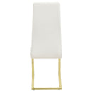 Whittingham - Dining Side Chair (Set of 4) - White / Gold by HouseOfZazla