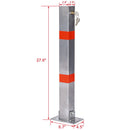 Square Parking Bollard Pole Barrier With Lock for Car Parking Protection and Home Garage by HouseOfZazla