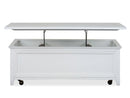 Heron Cove - Lift Top Storage Cocktail Table With Casters - Chalk White