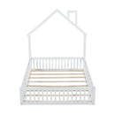House Platform Bed With Guardrail by HouseOfZazla
