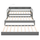 Daybed With 2 Trundles, 3 Storage Cubbies, Built In USB Charging Light