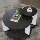 Round Coffee & End Table Set - Black by HouseOfZazla