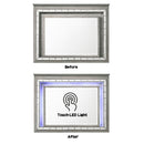 Antares - Mirror With LED - Light Gray by HouseOfZazla