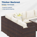 7 Piece Outdoor Wicker Patio Furniture Set
