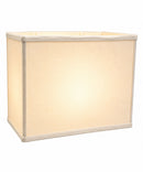 14"W x 10"H Rectangular Drum Lampshade White