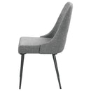 Side Chairs Upholstered With Tapered Legs (Set of 2) - Gray by HouseOfZazla