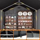 8x8 Ft Resin Outdoor Storage Shed with Floor