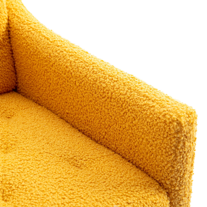 Accent Chair, leisure single sofa with Rose Golden feet