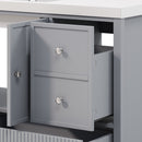 Bathroom Vanity With Separate Sink, Soft Close Doors And 4 Drawers by HouseOfZazla