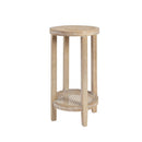 Bedford - Round Accent Table - Reclaimed Wheat by HouseOfZazla