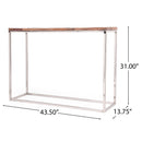 Console Table - Brown / Silver by HouseOfZazla
